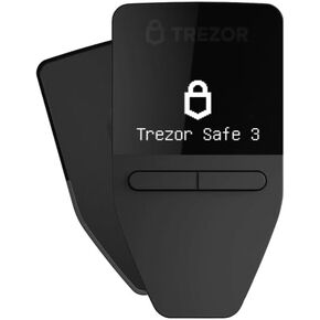 Trezor Safe 3 - Passphrase & Secure Element Protected Crypto Hardware Wallet - Buy, Store, Manage Digital Assets Simply and Safely (Solar Gold)