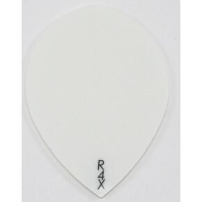 US Darts 3 Sets (9 Flights) of Ruthless R4X Pear Dart Flights - White - 100 Micron - Style 21
