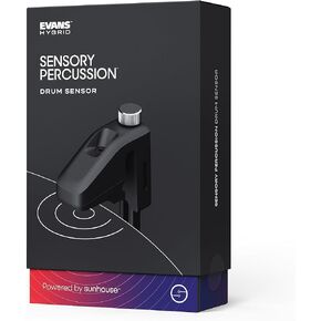 Evans Hybrid Sensory Percussion Expansion Pack - Sensory Percussion Accessories - Contains Drum Sensor, TRS Cable, 4 Pickup Elements