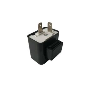 Electronic Led Flasher Relay 2 Pin Motorcycle Turn Signal Rate Control Blink Relais Speed Adjustable LED Indicator Light Relay for Motorcycle Signal Light (12V)