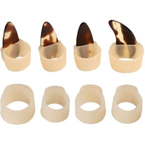FOMIYES Guzheng Finger Picks, Silicone Breathable Nail Protectors, Guzheng Nail Covers, Practice Guzheng Accessories 2X1. 5X1. 3CM