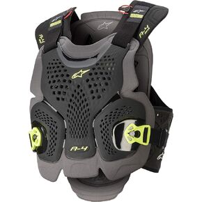 Alpinestars unisex-adult A-4 Max Chest Protector Blk/Anth/Fluo Ylw Xs/Sm (Multi, one_size) - 6701520-1155-XSS