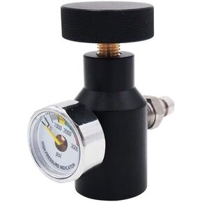 Paintball Co2 Fill Adapter Compressed Air Fill Station Remote On or Off ASA Adapter with 3000psi Gauge