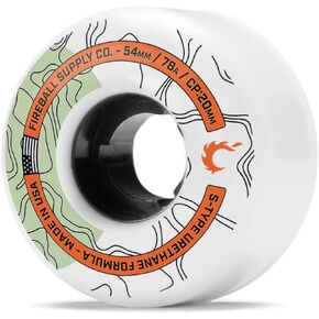 Terra 54mm Skateboard Wheels – USA Made 78a Skateboard Wheels 54mm – Soft Filmer Cruiser Skateboard Wheels (Set of 4 Soft Skateboard Wheels) (Charcoal)