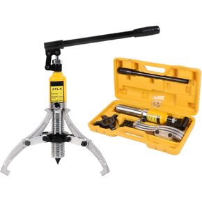LCyindu 12" JAW Hydraulic Gear Puller,15 Ton Max. Capacity,Adjustable 2 or 3 Jaws Bearing Hub Separator,Vertically and Horizontally,Hydraulic Puller Separator Tool with Case for Pulling Hubs