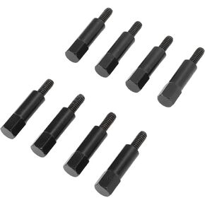 KIMISS 8pcs Car Valve Cover Bolt Nut Black Powder Coated Replacement for SBC Small Block 283 305 327 350 383 400 Engines