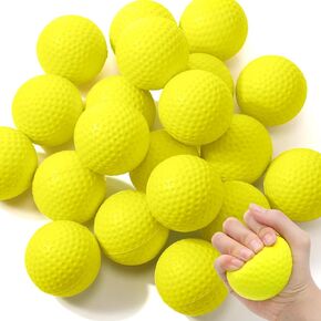 Libima 20 Pieces Mini Golf Stress Ball Bulk 2.5 Inch Foam Golf Practice Balls Stress Relief Toys Sports Stress Ball with Storage Bag for Golf Birthday Party Favors School Carnival Reward Gift