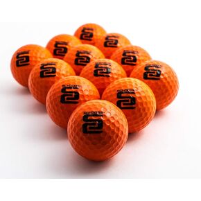 SCI-CORE Practice Golf Balls - Real-Feel Training Golf Balls - Outdoor & Indoor Golf Practice Balls - Limited Flight Golf Balls - (12 Pack)