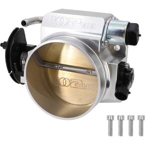 Tektall 92mm Aluminum Throttle Body with Throttle Position Sensors TPS IAC Compatible with LSX LS LS1 LS2 LS7