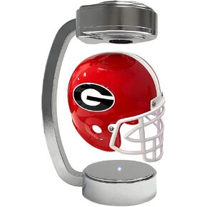 Officially Licensed NCAA Mini Rotating Levitating Hover Helmet in Chrome