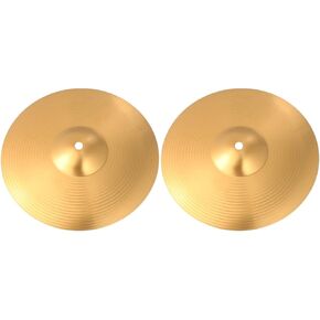 MILISTEN Crash Cymbal Hi Hat Cymbals Kids Guitar Crash 8 Inch Cymbals 2 pieces Crash brass- hat cymbals crash ride 10 inch Bass Drum Cymbal - Hat Cymbals Cymbal Sound Kids Hats