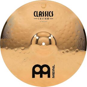 Meinl 14" Medium Crash Cymbal - Classics Custom Brilliant - Made in Germany, 2-YEAR WARRANTY (CC14MC-B)