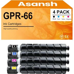ASANSH Remanufactured GPR-66 GPR66 Standard Toner Cartridge Use for Canon imageRUNNER Advance DX C3926i C3930i C3935i Printers (4-Pack)
