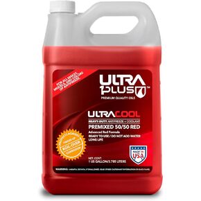 Ultra1Plus Antifreeze Coolant - UltraCool Universal PREMIXED 50/50 - Ready to Use Coolant - Gallon