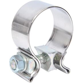 Emotor Universal 2 Inch Exhaust Narrow Clamp, Stainless Steel Short Lap Butt Clamp fits for OD 2 Inch Pipes in Kuwait
