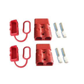 175A Battery Connector AWG 1/0 Quick Connect Battery Modular Power Connectors Quick Disconnect (Blue)