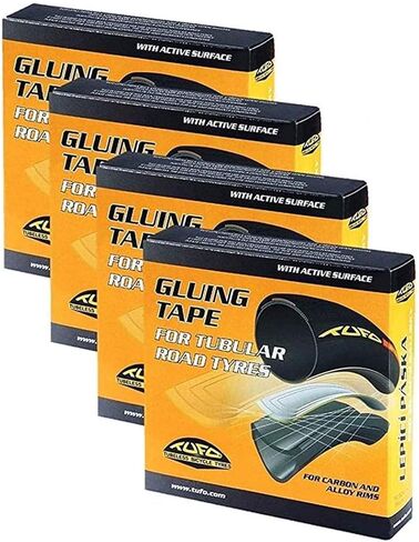 شريط لصق الإطارات الأنبوبي Tufo، مصمم لإطارات Road CX 700c - 4 عبوات مع ملصق in Kuwait