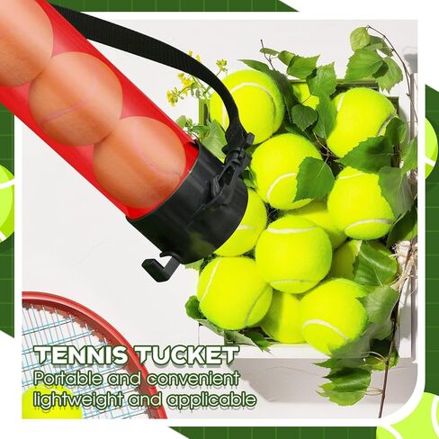 2 Pcs Tennis Ball Pick up Tube with Shoulder Strap Lightweight Ball Collector Tennis Ball Holder 15 Tennis Ball Picker Tennis Ball Grabber Tennis Ball Retriever Tube Carrier in Kuwait
