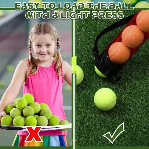 2 Pcs Tennis Ball Pick up Tube with Shoulder Strap Lightweight Ball Collector Tennis Ball Holder 15 Tennis Ball Picker Tennis Ball Grabber Tennis Ball Retriever Tube Carrier in Kuwait