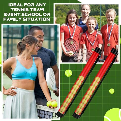 2 Pcs Tennis Ball Pick up Tube with Shoulder Strap Lightweight Ball Collector Tennis Ball Holder 15 Tennis Ball Picker Tennis Ball Grabber Tennis Ball Retriever Tube Carrier in Kuwait