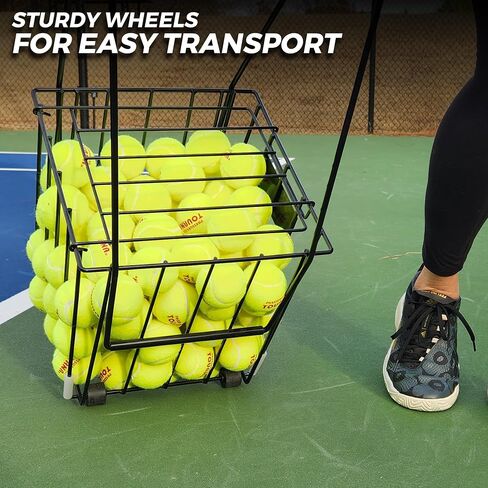 Tourna Ballport Premium Wire Tennis Hopper for Ball Pickup, Practice, and Transport in Saudi Arabia