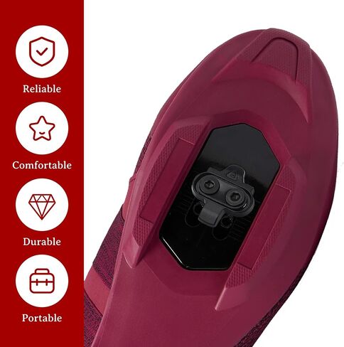 Bike Cleats Compatible with Shimano SPD, Pedal Cleats for Spinning, Indoor Cycling, and Mountain Biking (Black, 1 Pair) in Saudi Arabia