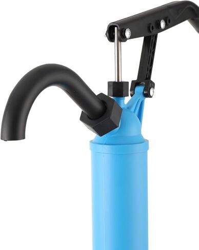 EWANYO Lever Action Barrel Pump Transfer Fuel Diesel Hand Pump Fits 5 to 55 Gallon Drums for Conveying Pumping Water Oil Fuel Lubricants Solutions and Other Liquids 134 cm / 53 inch, Blue in Kuwait