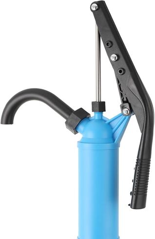 EWANYO Lever Action Barrel Pump Transfer Fuel Diesel Hand Pump Fits 5 to 55 Gallon Drums for Conveying Pumping Water Oil Fuel Lubricants Solutions and Other Liquids 134 cm / 53 inch, Blue in Kuwait