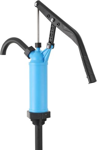 EWANYO Lever Action Barrel Pump Transfer Fuel Diesel Hand Pump Fits 5 to 55 Gallon Drums for Conveying Pumping Water Oil Fuel Lubricants Solutions and Other Liquids 134 cm / 53 inch, Blue in Kuwait