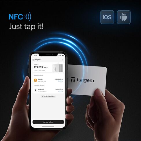 مجموعة Wallet 2.0 مكونة من قطعتين - محفظة تشفير آمنة - مخزن بارد موثوق به لعملات Bitcoin وEthereum وNFT والمزيد - محفظة أجهزة غير متصلة بالإنترنت بنسبة 100% in Kuwait
