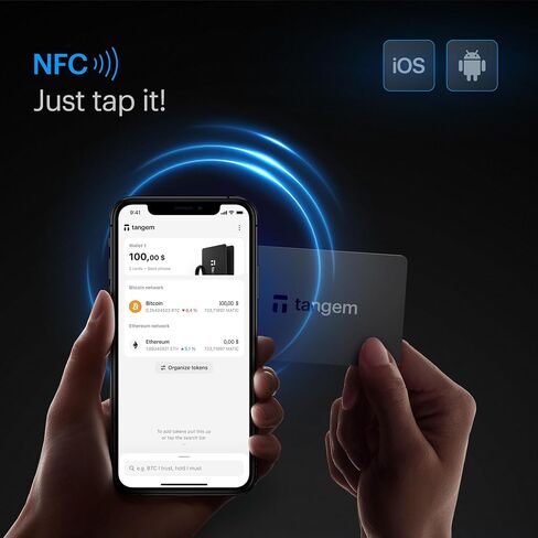 مجموعة Wallet 2.0 مكونة من قطعتين - محفظة تشفير آمنة - مخزن بارد موثوق به لعملات Bitcoin وEthereum وNFT والمزيد - محفظة أجهزة غير متصلة بالإنترنت بنسبة 100% in Kuwait