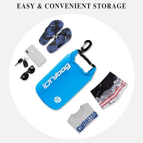 IDRYBAG Waterproof Backpack Dry Bag for Women Men, Floating Bag Dry Backpack 2L/5L/10L/15L/20L/30L/40L, Dry Bags Waterproof for Kayaking, Boating, Canoeing, Rafting, Hiking, Camping in Kuwait