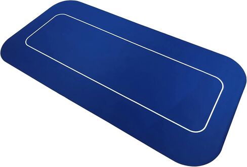 Yuanhe 70" x 35" Portable Rectangle Sure Stick Rubber Foam Poker Table Top Layout Poker Mat (Black) in Kuwait