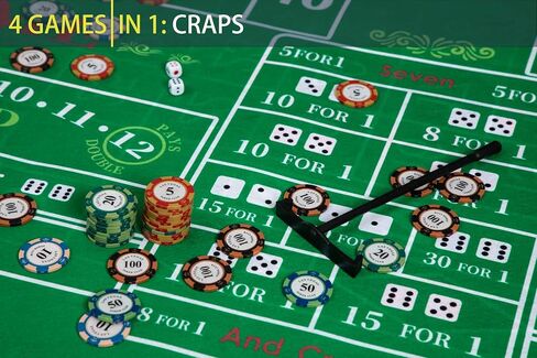70x 35inch Professional Poker Mat, Portable Rubber Waterproof Poker mat for Table 8 Player Layout with Carry Bag for Any Table Game Like Blackjack (Green) in Saudi Arabia