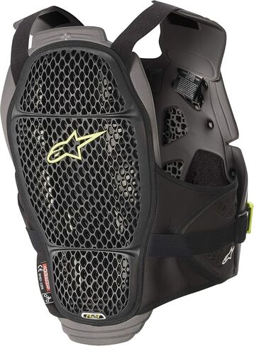Alpinestars للجنسين البالغين A-4 Max واقي الصدر Blk/Anth/Fluo Ylw Xs/Sm (متعدد، مقاس واحد) - 6701520-1155-XSS in Saudi Arabia