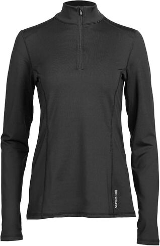 Hot Chillys Women's Micro-Elite Chamois Solid Zip-T Midweight Body Fit Base Layer in Saudi Arabia