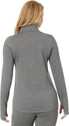 Hot Chillys Women's Micro-Elite Chamois Solid Zip-T Midweight Body Fit Base Layer in Saudi Arabia