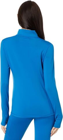 Hot Chillys Women's Micro-Elite Chamois Solid Zip-T Midweight Body Fit Base Layer in Saudi Arabia