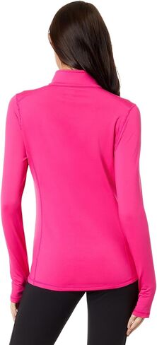 Hot Chillys Women's Micro-Elite Chamois Solid Zip-T Midweight Body Fit Base Layer in Saudi Arabia