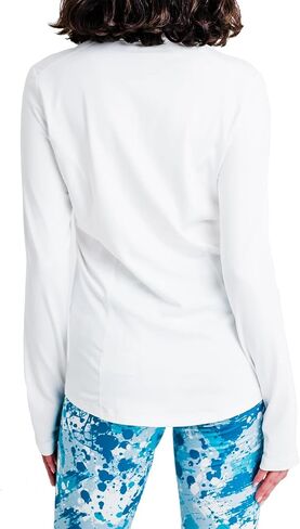 Hot Chillys Women's Micro-Elite Chamois Solid Zip-T Midweight Body Fit Base Layer in Saudi Arabia