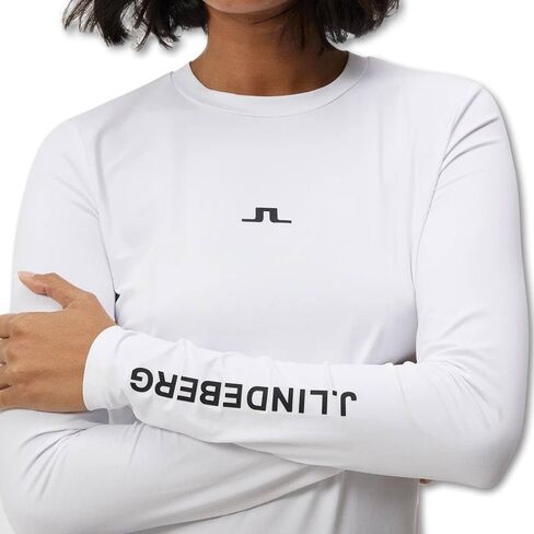 بلوزة J.Lindeberg 2023 للسيدات Tekla برقبة دائرية FW Golf Baselayer in Kuwait