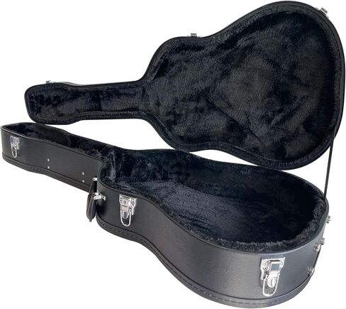 حافظة جيتار من الخشب الصوتي من سلسلة ProRockGear Player | يناسب 6 و12 سلسلة من الجيتارات الصوتية | حجرة الملحقات وبطانة قطيفة عالية in Kuwait