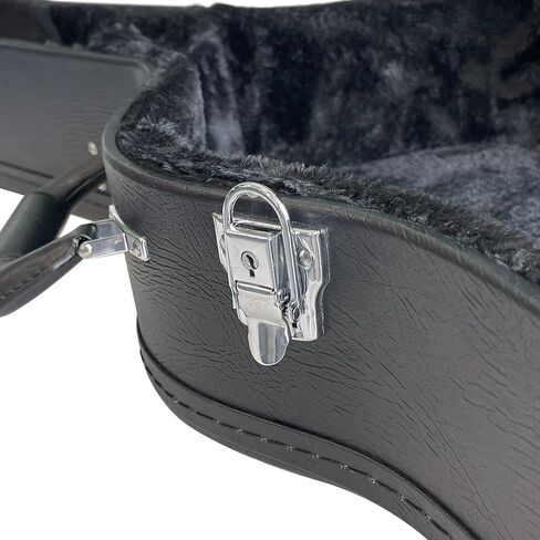 حافظة جيتار من الخشب الصوتي من سلسلة ProRockGear Player | يناسب 6 و12 سلسلة من الجيتارات الصوتية | حجرة الملحقات وبطانة قطيفة عالية in Kuwait