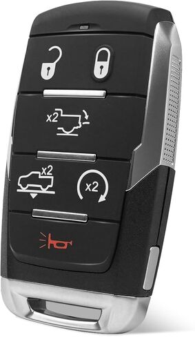 AUGREX دخول بدون مفتاح التحكم عن بعد بدء تشغيل مفتاح Fob OHT-4882056، 6 أزرار سيارة القرب مفتاح ذكي يصلح لرام 1500 بيك اب 2019 2020 2021 استبدال 68442917AB 68442917AC 68442917AD 68442917AA in Kuwait