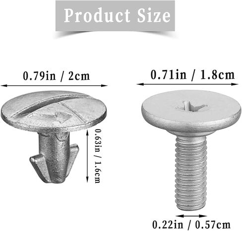 2 PCS Lower Engine Cover Bolt Pin Screws Set Compatible with Honda Civic Accord CRV, Replaces 90105-TBA-A00 in Kuwait