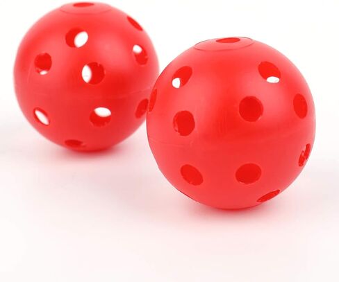 مجموعة من 150 كرة جولف من Faswin - كرات تدريب جولف بلاستيكية مجوفة مقاس 40 مم، كرات جولف حمراء لتدفق الهواء لممارسة التأرجح، نطاق القيادة للاستخدام المنزلي في الأماكن المغلقة in Kuwait