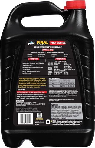PEAK Final Charge PRO-Series 50/50 مانع التجمد والمبرد المخفف مسبقًا لجميع أنظمة تبريد المحركات شديدة التحمل in Saudi Arabia