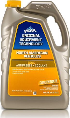 PEAK OET Extended Life Gold 50/50 Prediluted Antifreeze/Coolant for North American Vehicles, 1 Gal. in Saudi Arabia