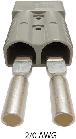 Kit 350 Amp 2Pcs Connectors Plugs 350A Quick Connect Disconnect 600 V+ 2 Pcs 350 amp Handle Battery Power Connector+2 Pcs Cover Dust (Grey) in Saudi Arabia