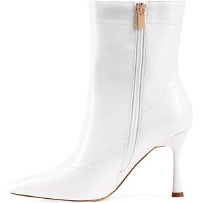 Ladies Dress 3.5IN Pointed toe Ankle boots | Mid Heel, Stiletto Short Booties for Work Daily in Saudi Arabia